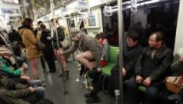 Nadrágmentes nap a metrón