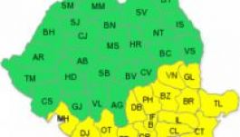 Estig érvényes a sárga jelzésű riasztás az ország déli részében