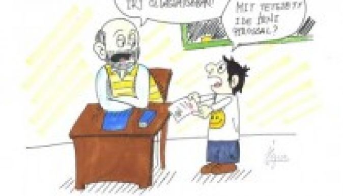 A tanár-diák viszonyról készített karikatúrákat díjaztak