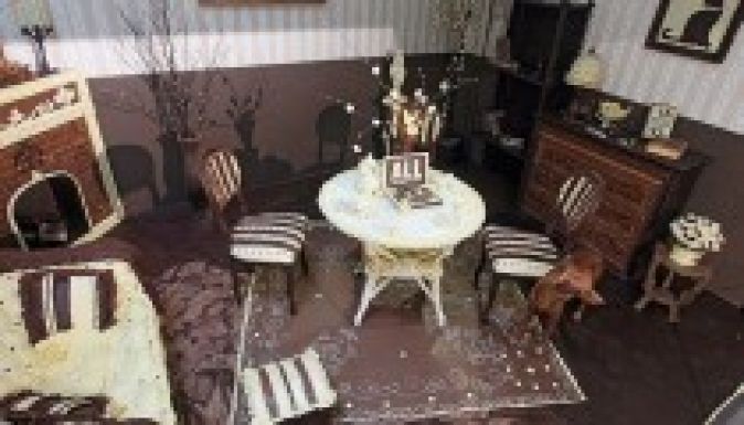 Csoki-szoba: a kandallótól a virágokig minden csokiból