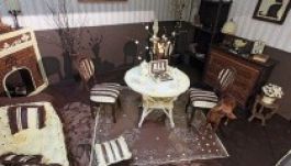 Csoki-szoba: a kandallótól a virágokig minden csokiból