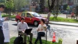 A vásárhelyi civilek gépkocsi helyett zöldövezettel parkoltak