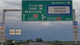 Szlovákiában is elektronikus autópálya matrica lesz 2015-től