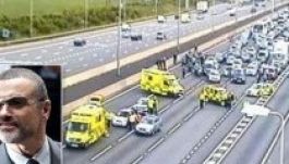 George Michael kiesett kocsijából egy forgalmas autópályán