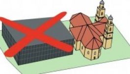 Tiltakozás a Kétágú templom udvarán elkezdett építkezés ellen