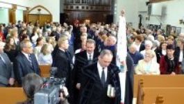 Az ötven éve lerombolt brassói református templomra emlékeztek