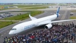 Felszállott az Airbus A350-es, nagy hatótávolságú repülője