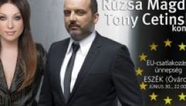 Rúzsa Magdival ünneplik Eszéken a horvát EU-csatlakozást