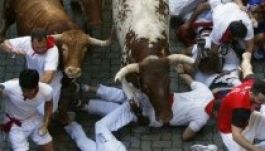 Rekordszámú sérülés a pamplonai bikafuttatáson