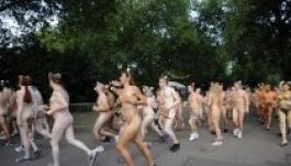 Meztelen futást rendeztek Londonban