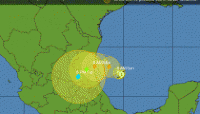 Első fokozatú hurrikán közeledik Mexikó felé