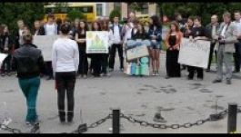 Diáksztrájkkal kezdődött a tanév Sepsiszentgyörgyön