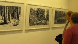 Apa és fia képei a Bernády Házban