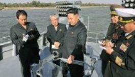 Hadihajóját nézegette az észak-koreai diktátor