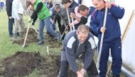 Kalákával építettek új vécét a csíkdelnei iskolának Borbolyék