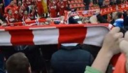 Együtt énekeltek szurkolóikkal az aradi focisták (VIDEÓ)