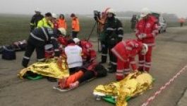 Repülőkatasztrófát szimuláltak Kolozsváron (GALÉRIA)