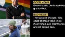 Óvadék ellenében szabadlábra helyezik a Greenpeace aktivistáit