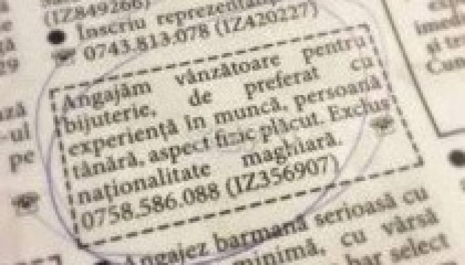 Bírság a magyarokat kirekesztő álláshirdetésért