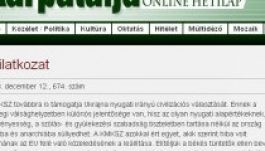 A kárpátaljai magyarok is Ukrajna európai integrációját akarják