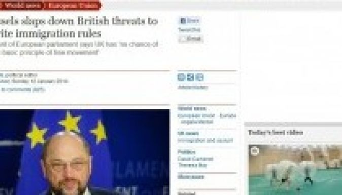 Schulz üzenete: „nem tárgyalható újra a szabad mozgás alapelve”