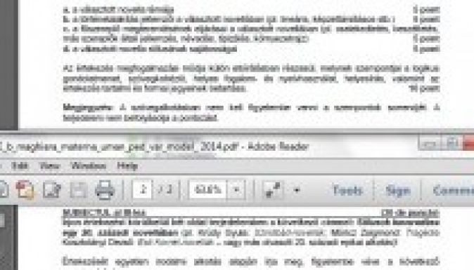 Közzétették az idei érettségi vizsgák mintadolgozatait