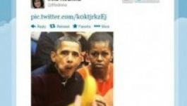 Az olimpiai láng meggyújtója banánnal kínálta Obamáékat