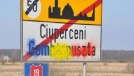 Négy magyar helység névtábláját festették le Szatmár megyében