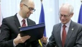 Aláírták az EU-ukrán társulási megállapodás politikai részét