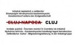 „Legyen Kolozsvár-Napoca újból Kolozsvár!”