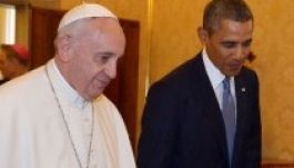 Ötven percig beszélgetett Ferenc pápa és Obama a Vatikánban