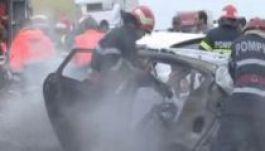 Szénné égett az autójában egy Szeben megyei fiatalember