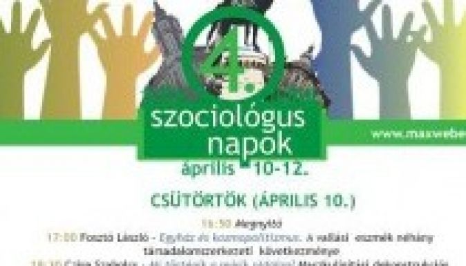 Érdekes témákkal készülnek a Szociológus Napokra