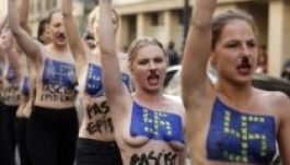 Femen-aktivisták tüntettek Párizsban a szélsőjobboldal ellen
