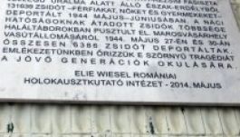 Emléktáblákat avatnak az 1944-ben deportált zsidók emlékére