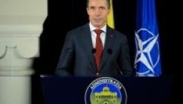 Rasmussen Bukarestben: a NATO nem hagyja magára Romániát