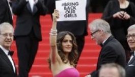 A Nigériából elrabolt diáklányokért tüntettek Cannes-ban fellépő sztárok