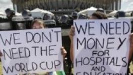 Összecsaptak a rendőrökkel a foci-vb ellen tüntetők Brazíliában