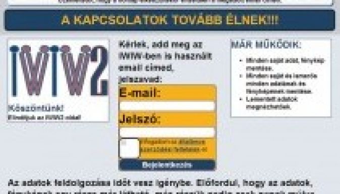 Lenyúlhatja személyes adatainkat a kamu-iWiW