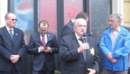 Holokauszt-emléktáblát avattak a nagyváradi állomáson