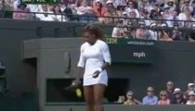 Ijesztően mozgott Serena Williams Wimbledonban (VIDEÓ)