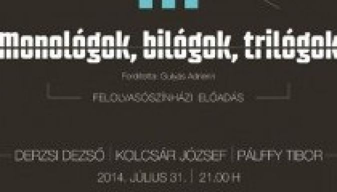 Monológok, bilógok, trilógok a sepsiszentgyörgyi Tein Teátrumban