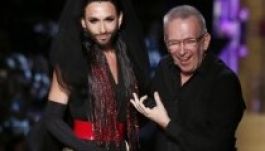 Conchita Wurst volt a sztár Gaultier bemutatóján