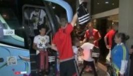 Énekelve érkeztek meg a németek a szállodába (VIDEÓ)