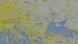 Így néz ki Európa légtere a malajziai repülő lezuhanása után