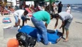 A tengerbe fulladt apa és kislánya Mamaián