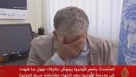 Elsírta magát az ENSZ-szóvivő, miközben a Gázai övezetről beszélt (VIDEÓ)