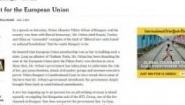 Nekiment Orbánnak a New York Times, szankciókat követel