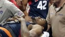 Szó szerint kitört a lába az NBA-sztárnak (VIDEÓ)