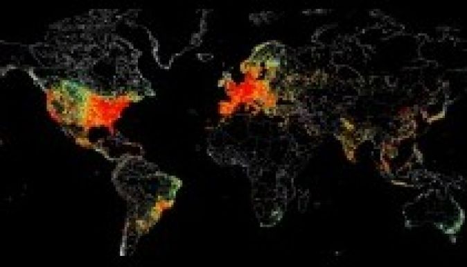 Elkészült az internet világtérképe